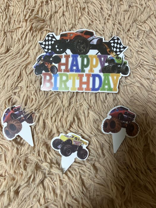 Фотозона. Кульки на день народження. Блиск. Вспыш. Blaze. Монстртрак