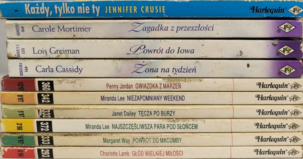 Harlequin 7 - zestaw książek romanse