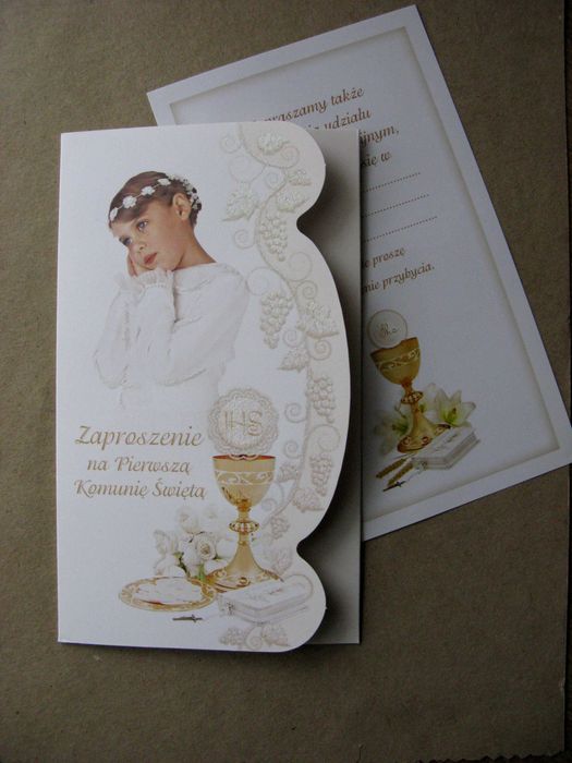 zaproszenie na komunię