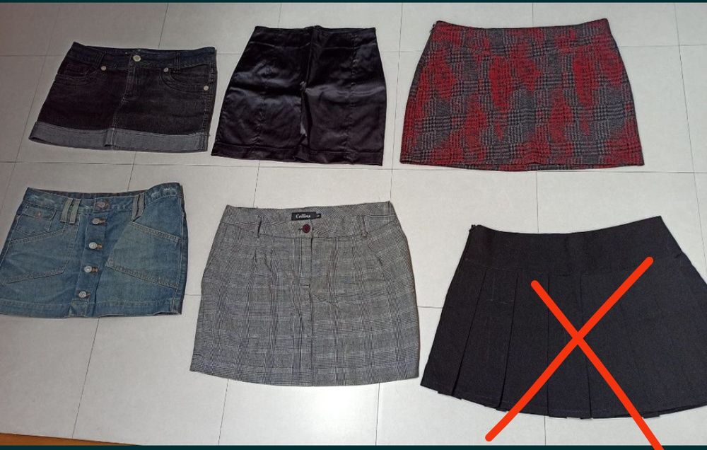 5 Saias por 8€- tamanho M
