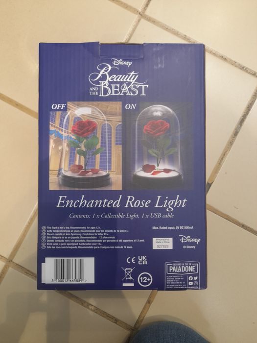 Candeeiro Rosa do filme Bela e o Monstro