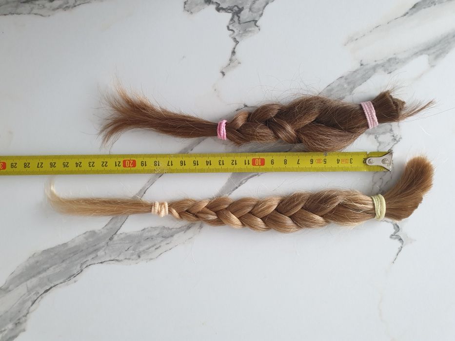 Włosy dziecięce piekny blond gęste + włosy mamy naturalne