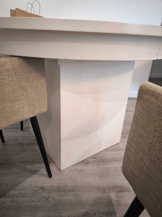 Mesa madeira lacada a branco