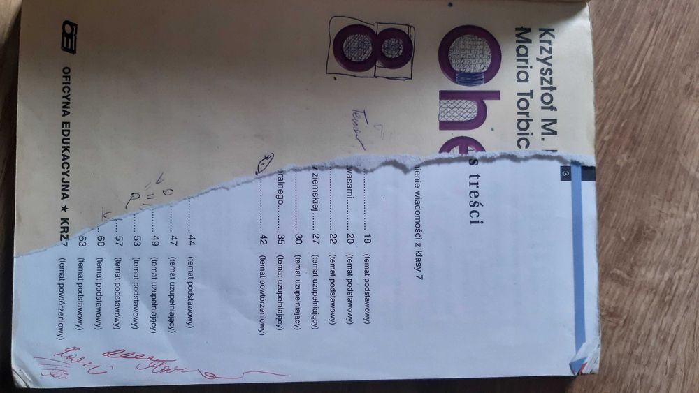 Chemia - klasa 7-8 różne wydania