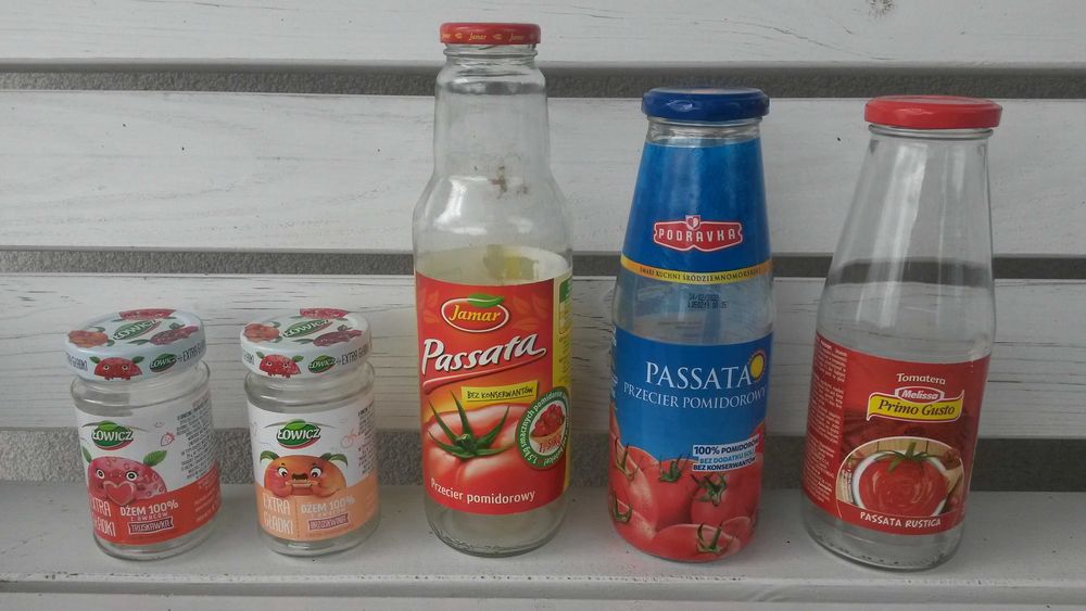 Słoiki i butelki na przetwory 100 sztuk
