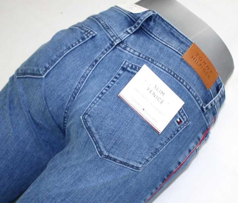 Jeansy Tommy Hilfiger Venice 7/8 Slim WW0WW28071 damskie nowe -W29/L32
