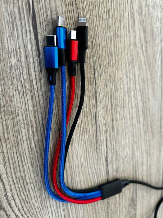 Універсальний зарядний кабель до телефону  4 в 1