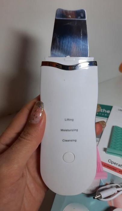 Ультразвуковий скрабер для чищення пор обличчя Skin Scrubber