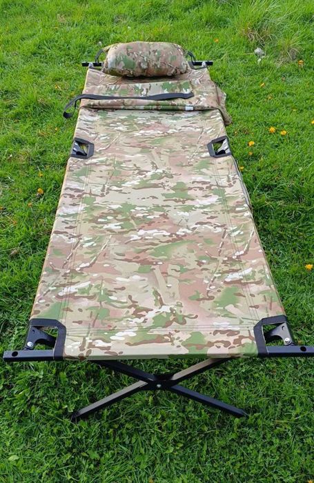 ЗБІЛЬШЕНА!!!206х72 Раскладушка Нато. + подушка Розкладачка сталева.