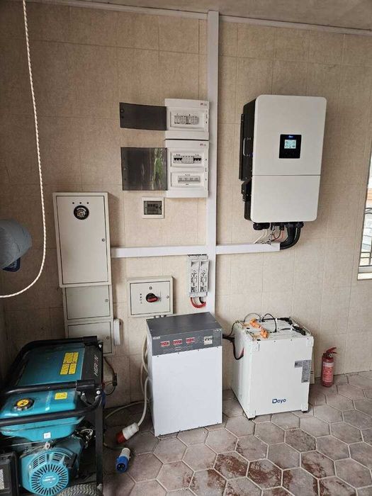 Електрик підключення інвертора Київ під ключ Дея 5,6,8,10,12 кВт Deye