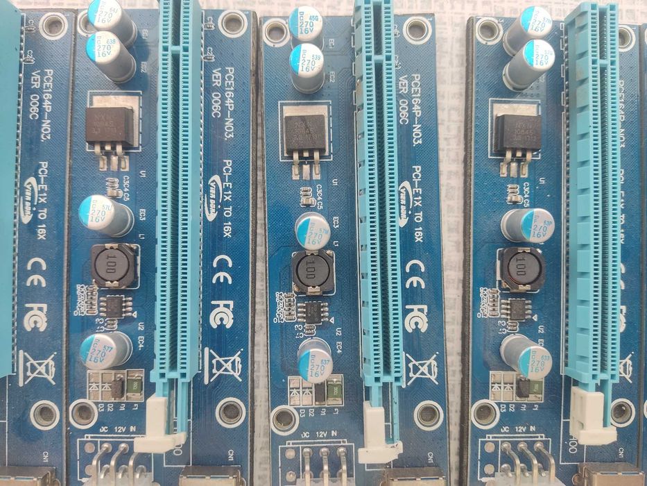 Блок живлення HSTNS-PR19 з проводкою та PCI-E платами