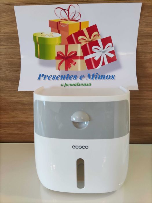 Suporte papel higiénico com gaveta