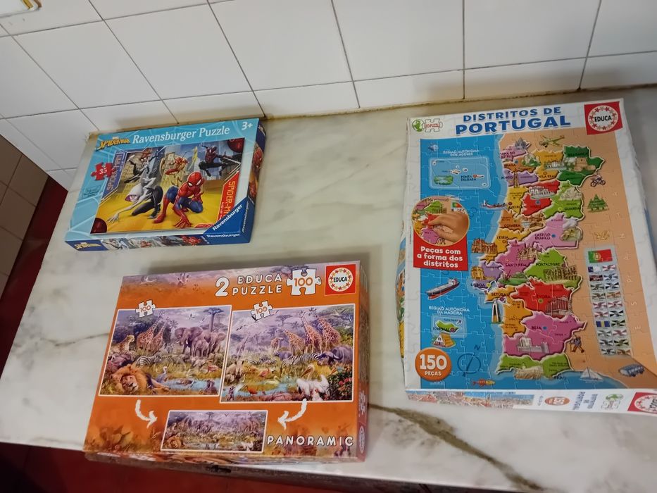 Conjunto de 3 Puzzles Diversos