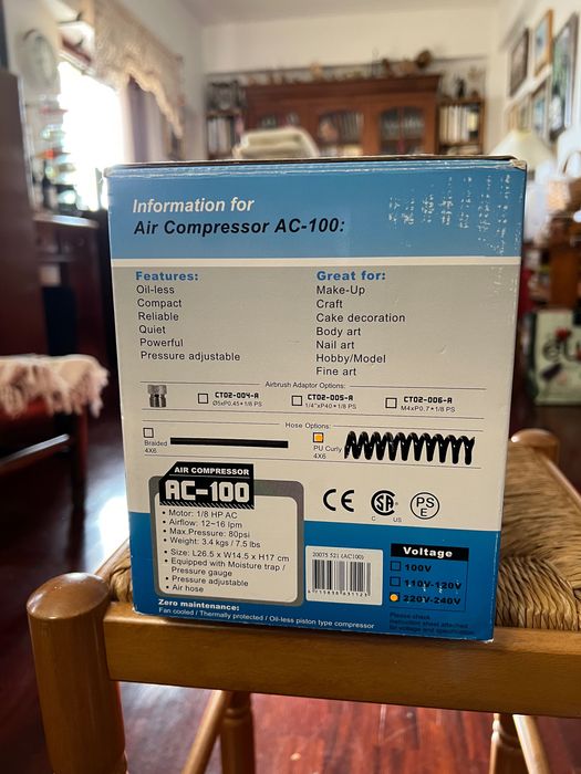 SPARMAX PARA AIRBRUSHING. AC-100 Mini compressor