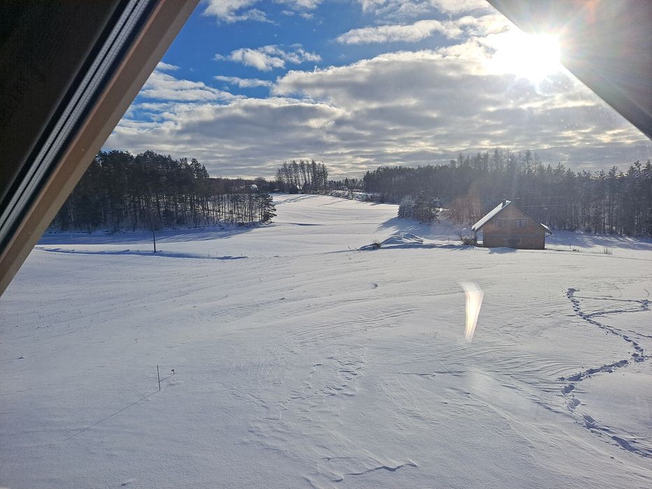 Domek nad jeziorem na Kaszubach na wzgórzu BALIA SAUNA