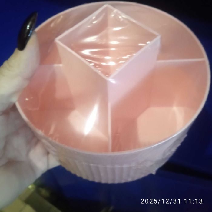 Обертовий оганайзер для косметики рожевий