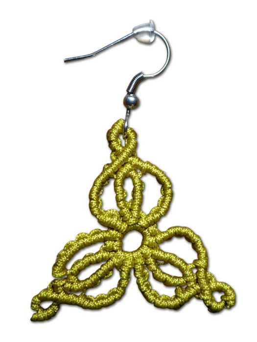 Lekkie kolczyki ze sznurka, makrama, handmade, stal nierdzewna
