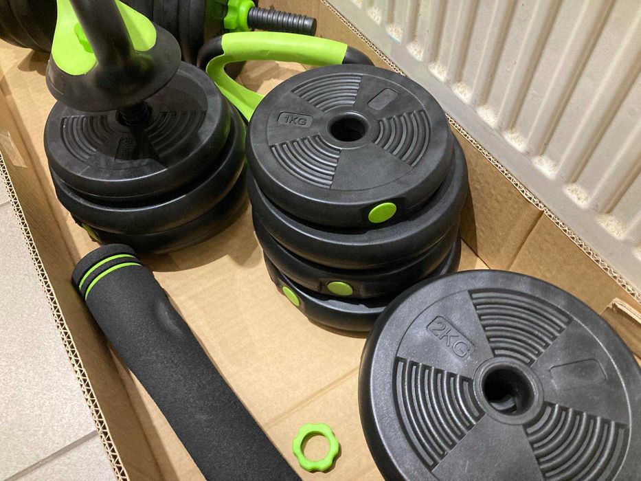 Domowy Zestaw Hantli Ketla Sztangi 2*15 kg