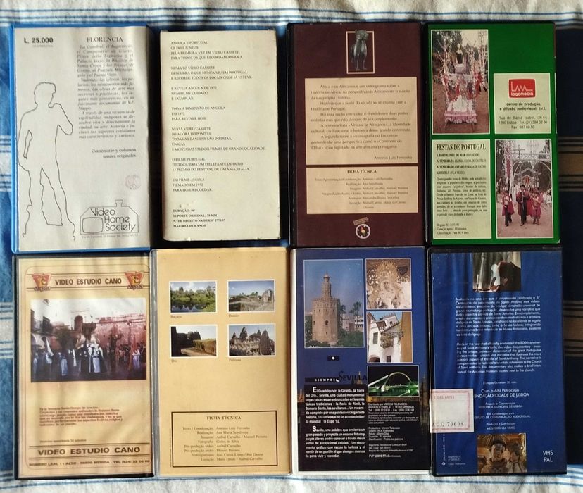 Cassetes VHS RARAS Institucional Cultura Povos Documentário TODAS: 50€