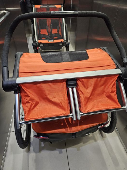 Thule Chariot cross 2 - dla 2ki dzieci (zest. biegowy i rowerowy w kpl