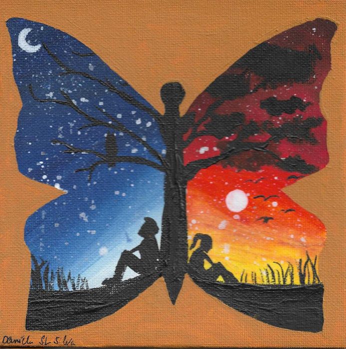Quadro "Noite & Dia"