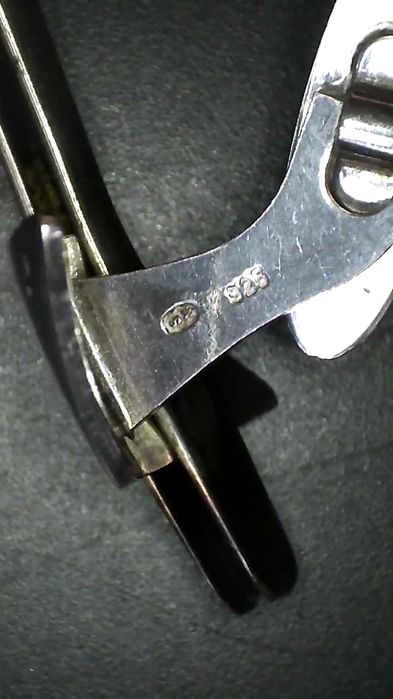 Srebrne spinki do mankietów, sr.925, vintage