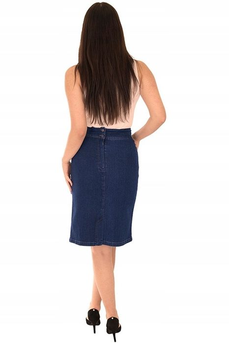 Spódnica Jeans Midi (38-54) Kolory R.44