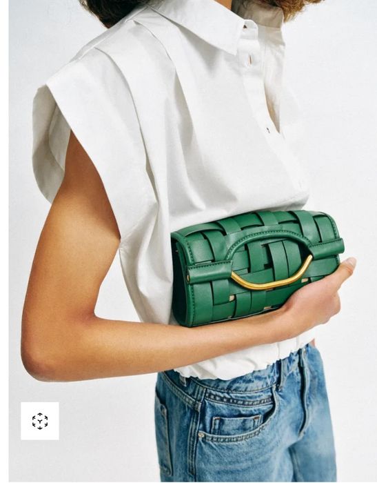 Сумка плетена zara
