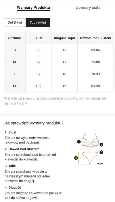Strój kąpielowy bikini nowy XL
