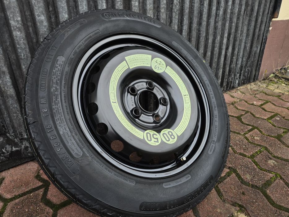 Koło dojazdowe zapasowe 125/90R16 Mercedes C klasa w204 5x112 E A B