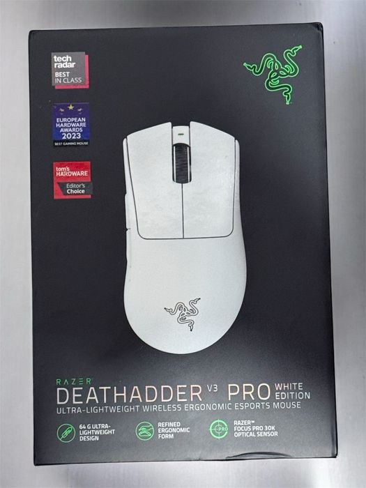 Razer DeathAdder V3 Pro White Edition – FABRYCZNIE NOWA | PLOMBY