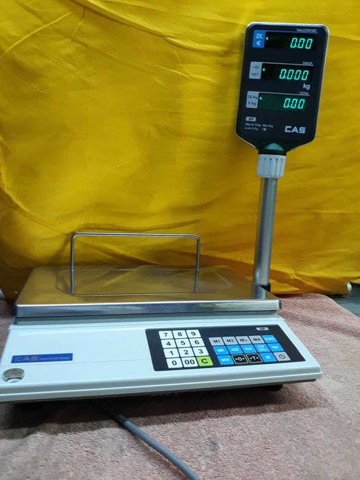 Waga  Elektr, CAS kalkulacyjna  nośność 15kg.Zalegalizowana do 2027r