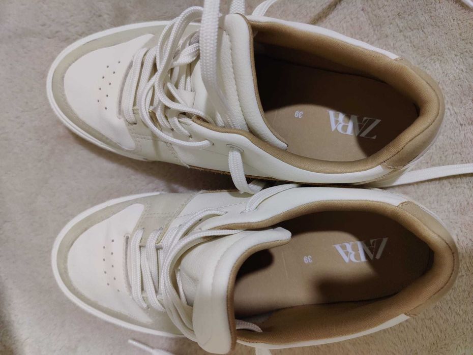 Sapatilhas Zara tam. 39 usadas uma vez numa cerimónia