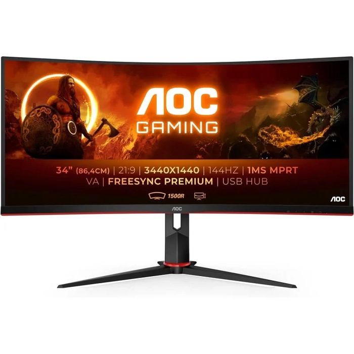 Monitor Gaming AOC Ultrawide 34” 180hz