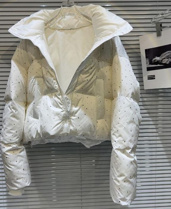 Куртка/Пуховик в стразах/камнях/Осталась Последняя!размер 50