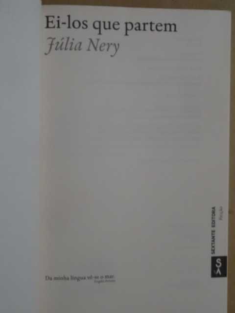 Ei-los Que Partem de Júlia Nery - 1ª Edição