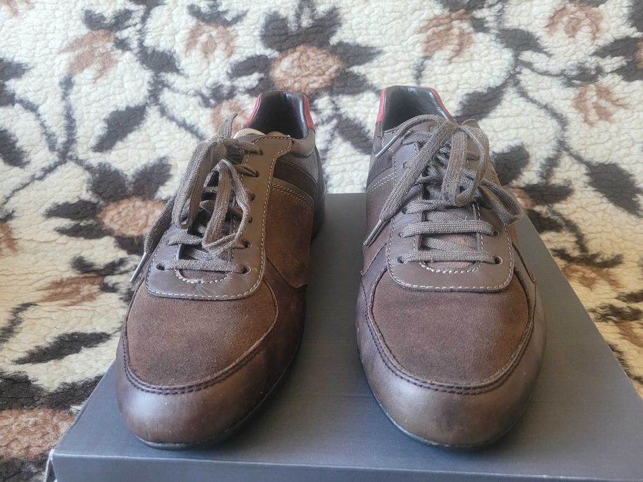 Ekstra sportowe sneakersy skórzane Geox U Xenon wkł.30 cm