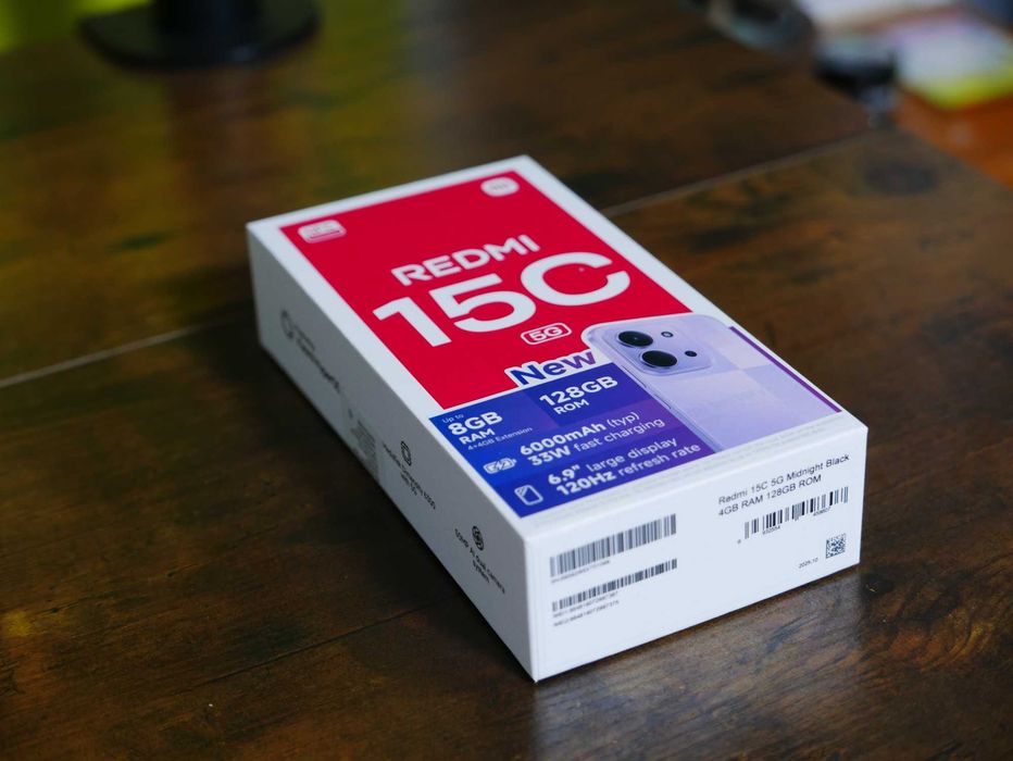 Redmi 15C 5G 128GB | Bateria 6000 mAh | 6.9" 120Hz | NFC | Jak nowy / Pudełko