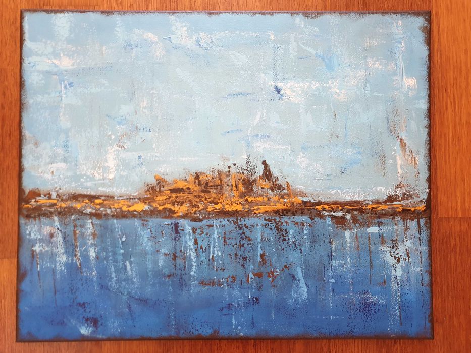 Quadro abstrato 50 x 70 cm