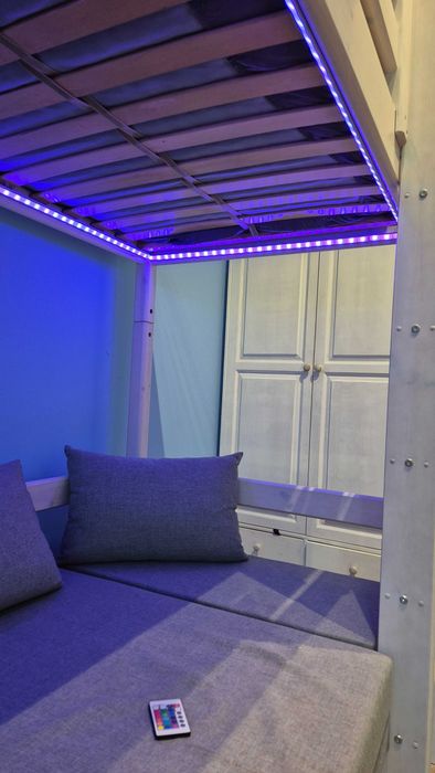 Łóżko dziecięce wysokie 200x90 cm FLEXA