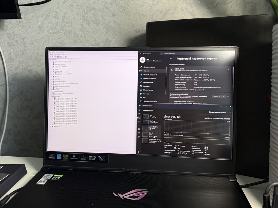 Rog Zephyrus G17/2070-8GB Super/300Hz/SSD1TB/i7-10th.