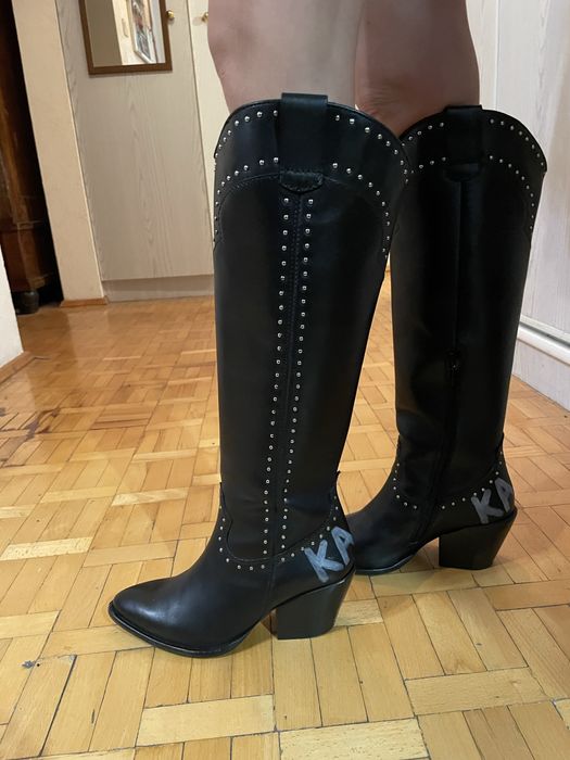 Karl Lagerfeld buty ze skory.
