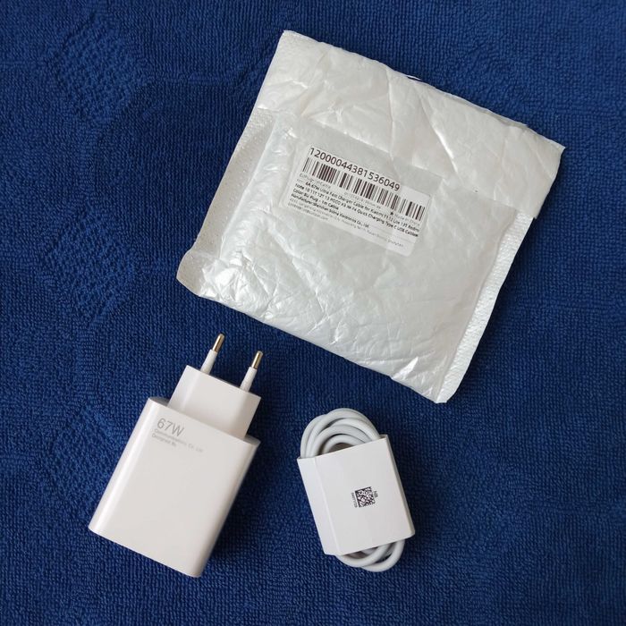 Швидка зарядка Xiaomi 67W/USB Type-C/Быстрая зарядка /Блок + кабель 1 м.