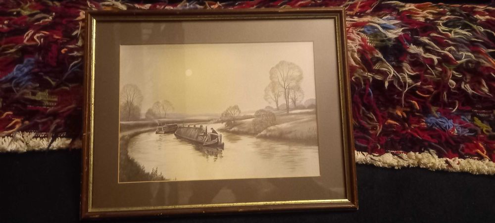 akwarela autor Alan Firth  malarz brytyjskich kanałów.