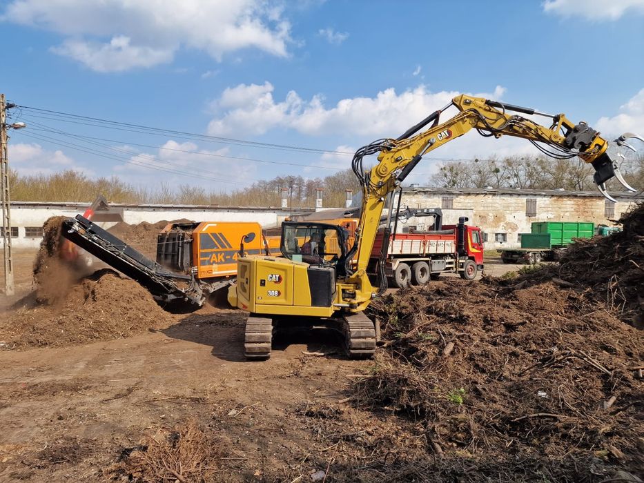 Wywóz gałęzi korzeni odpady zielone