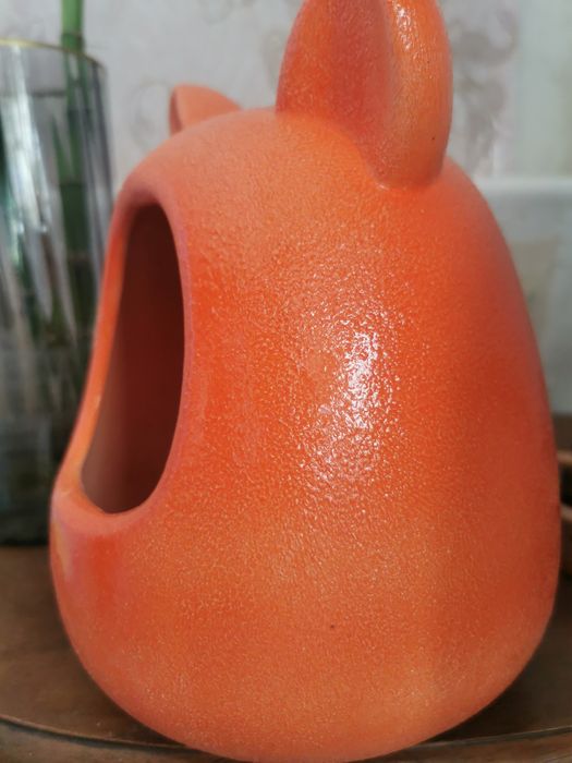 Купалка керамічна для гризунів Mazceramics ручної роботи з вушками