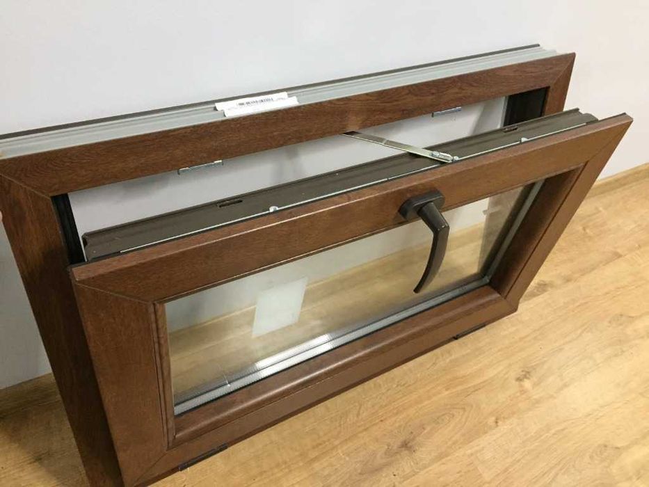 Wysyłka! NOWE Okno PCV 86x53 865x535 # do wyboru: ZŁOTY DĄB / ORZECH