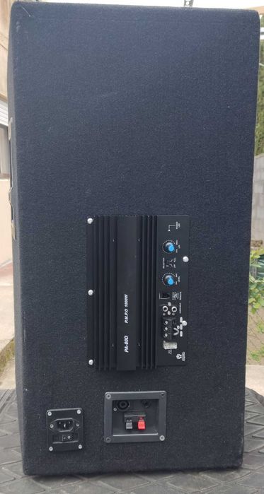 Colunas Skytec 800w RMS c/ amplificação
