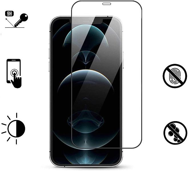 Szkło Hartowane Pełne do iPhone 12 Pro Max