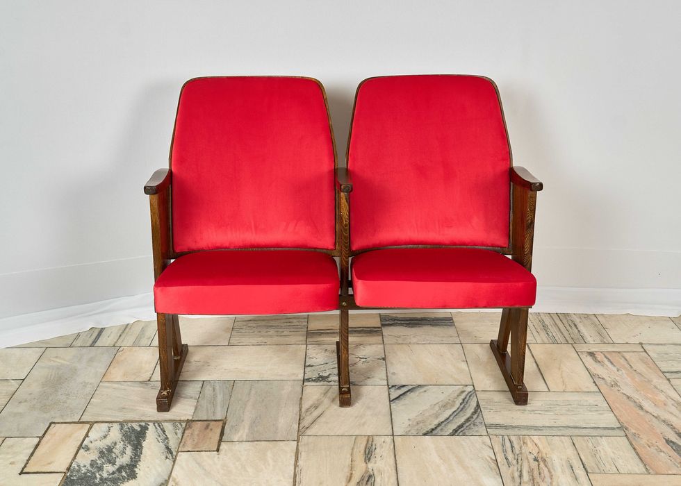 Fotele kinowe Vintage Czechosłowacja lata 70